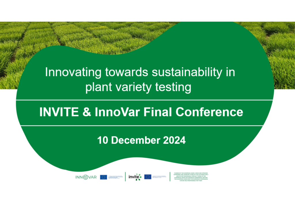 INVITE Final Conference: Innovations for the Future of Plant Variety  Testing in Europe - Euroseeds